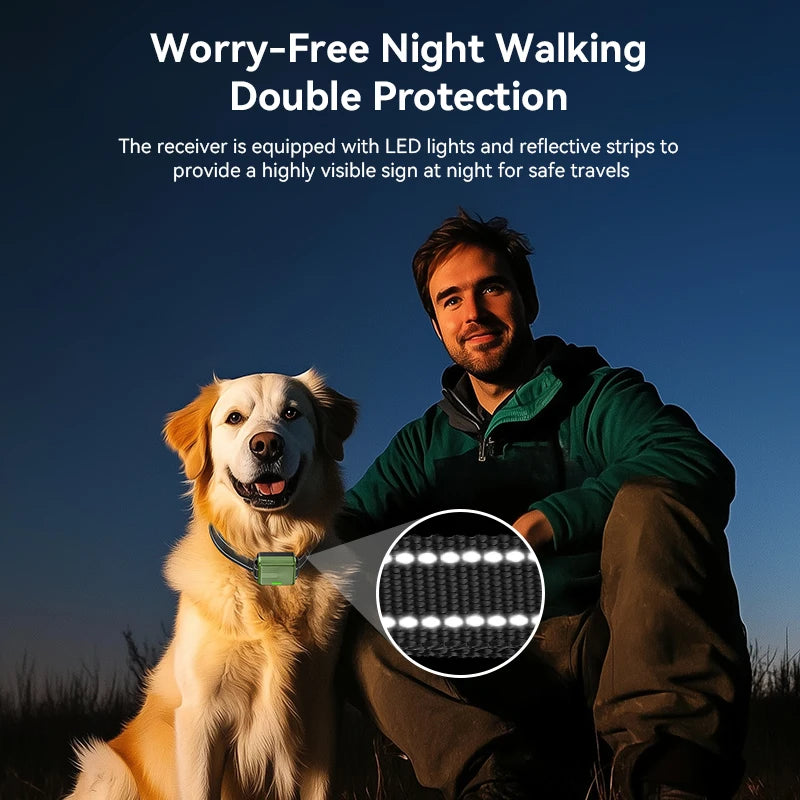 ROJECO Electric Dog Training Collar Remote Control Pet Puppy Dog Bark Stop Collar Waterproof Rechargeable Anti Barking Device HIP