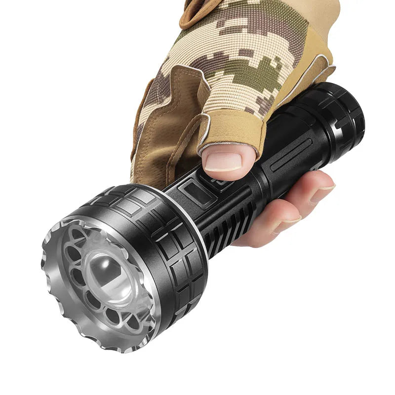 ESMARTER 15W LED Rechargeable Flashlight – Digital Display LED Flashlight HIP