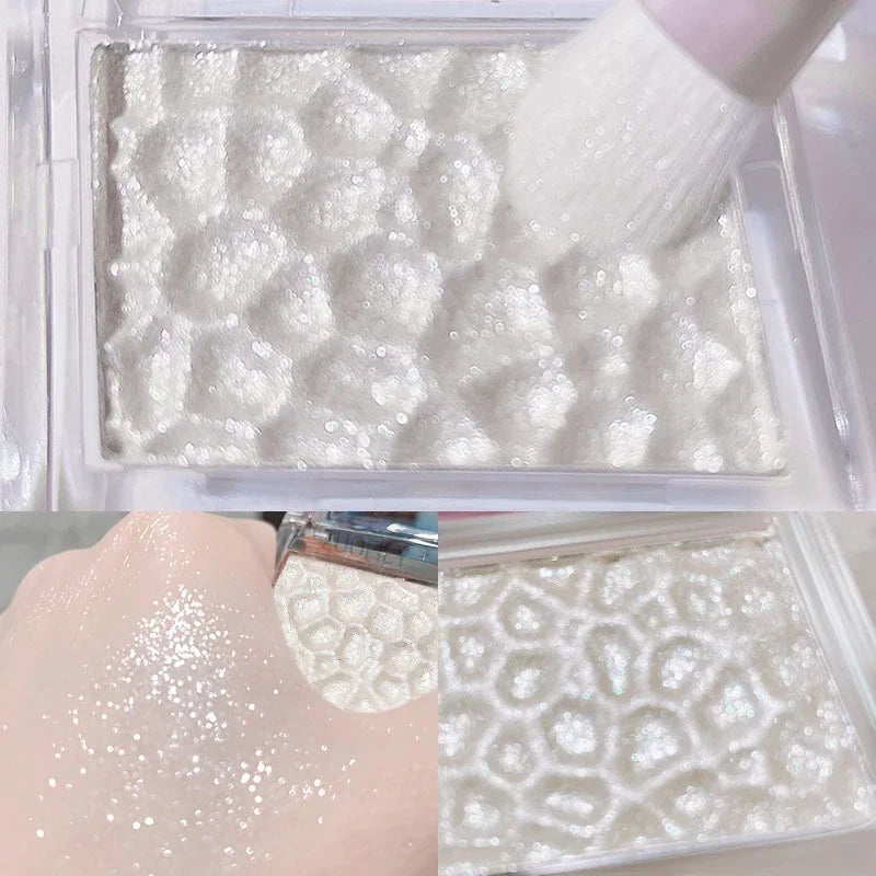 Mashed Potato Highlighter Palette Polarized Glitter Eyeshadow Powder Makeup Glow Face Body Shimmer Shine High Light Cosmetics HIP