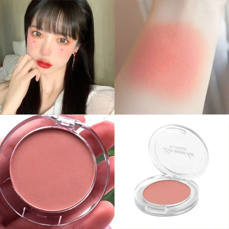Blush Peach Palette 6 Colors Face Mineral Pigment Cheek Blusher Powder Makeup Professional Contour Shadow Pink Blusher Cosmetics HIP 03