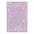 Soft Plush Area Rug – Non-Slip Machine Washable Light Purple Plush Area Rug HIP GU6632-YZ 50x80cm