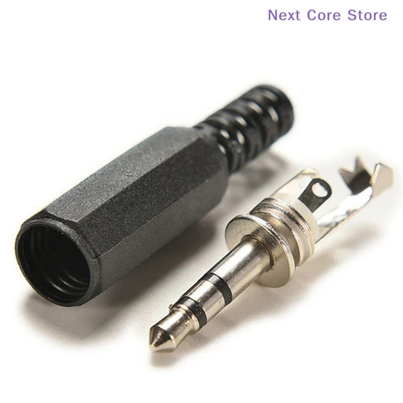 5-Pack 3.5mm Male Audio Plug Stereo Headphone Jack Connector Audio Jack Connector HIP