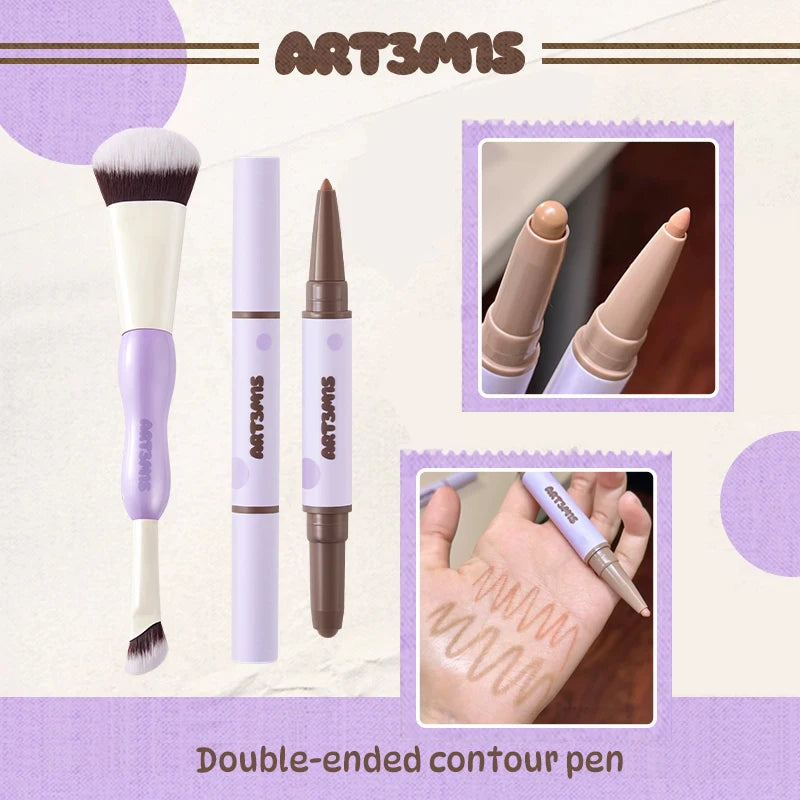 ART3M1S Double-Ended Contour Pen & Sculpting Brush Contouring Pen HIP