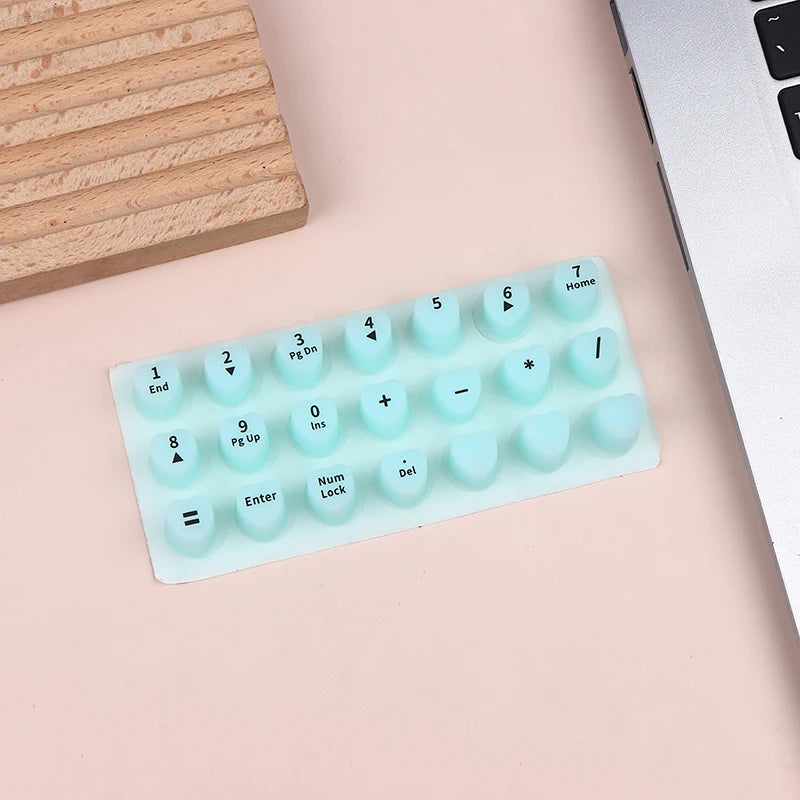 Raised Silicone Keyboard Stickers for Long Nails – 70/21 Pcs Nail Keyboard Stickers HIP 21pcs green