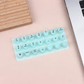 Raised Silicone Keyboard Stickers for Long Nails – 70/21 Pcs Nail Keyboard Stickers HIP 21pcs green