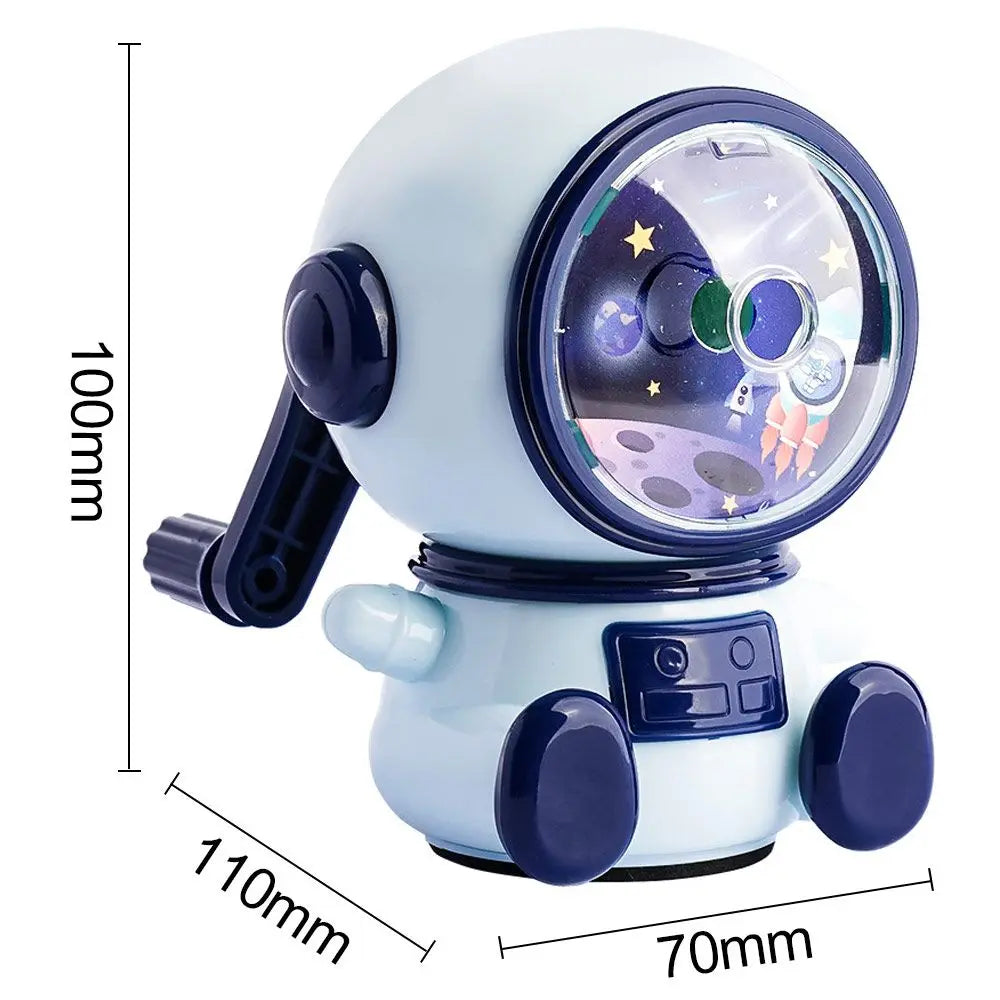 Astronaut Pencil Sharpener – 3-Gear Adjustable Hand-Crank Mechanical Pencil Sharpener HIP