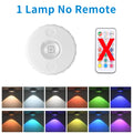 USB Rechargeable RGB LED Night Light With Remote Control Under Cabinet Lights Dimmable Spotlights For Kitchen Wardrobe Closet HIP 1 Lamp No Remote