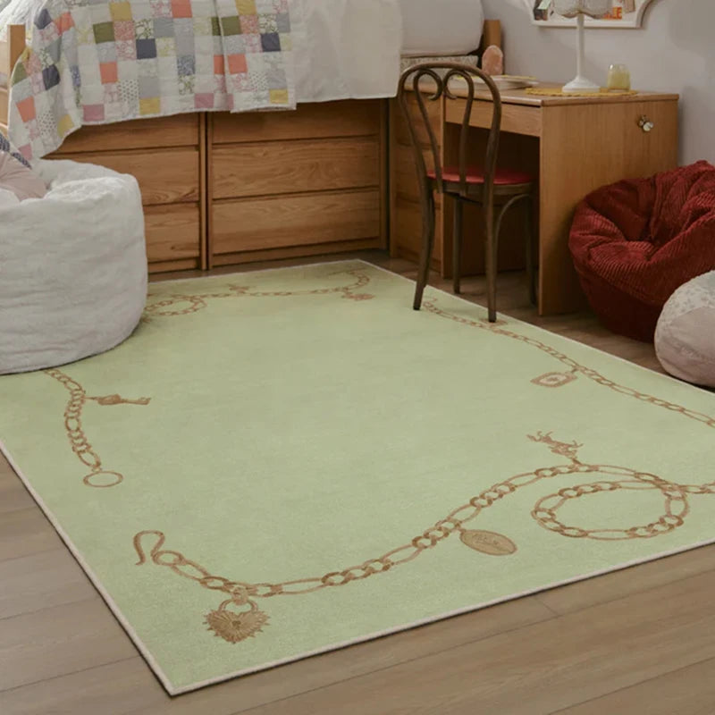 Soft Plush Area Rug – Non-Slip Machine Washable Light Purple Plush Area Rug HIP