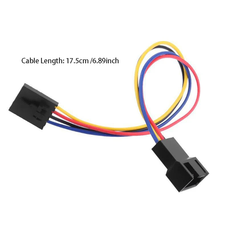 OULLX 17.5cm 5-Pin CPU Fan Splitter Extension Cable PC Fan Cable HIP