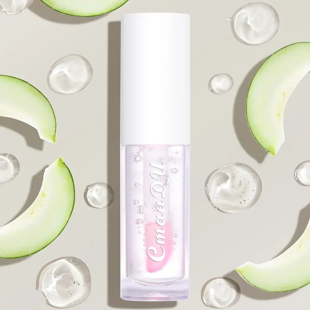 Water Light Lip Gloss Moisturizing Transparent Jelly Mirror Lip Glaze Crystal Clear Hydrating Lip Plumping Gloss Korean Makeup HIP 01-CmaaDu