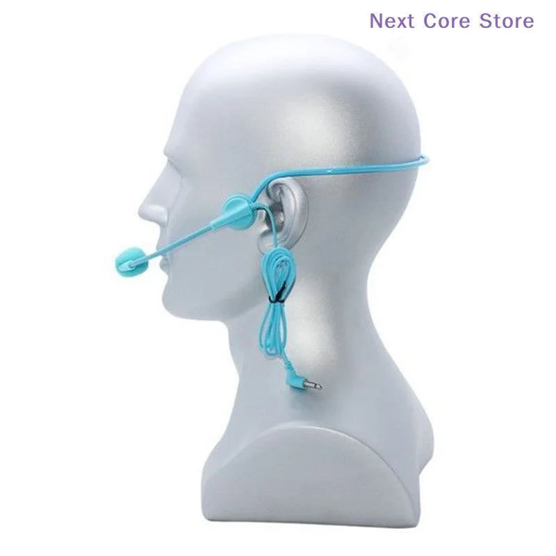 Head-Mounted Wired Headset Microphone – 3.5mm Plug Headset Microphone HIP