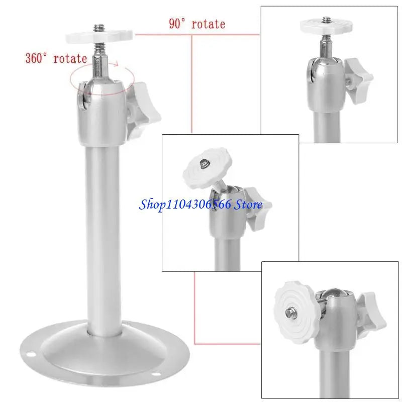 Universal Projector Ceiling & Wall Mount Bracket – 360° Rotation Projector Mount Bracket HIP Silver CN