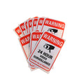10-Pack CCTV Security Camera Warning Sticker Decal Signs Security Warning Stickers HIP One Size