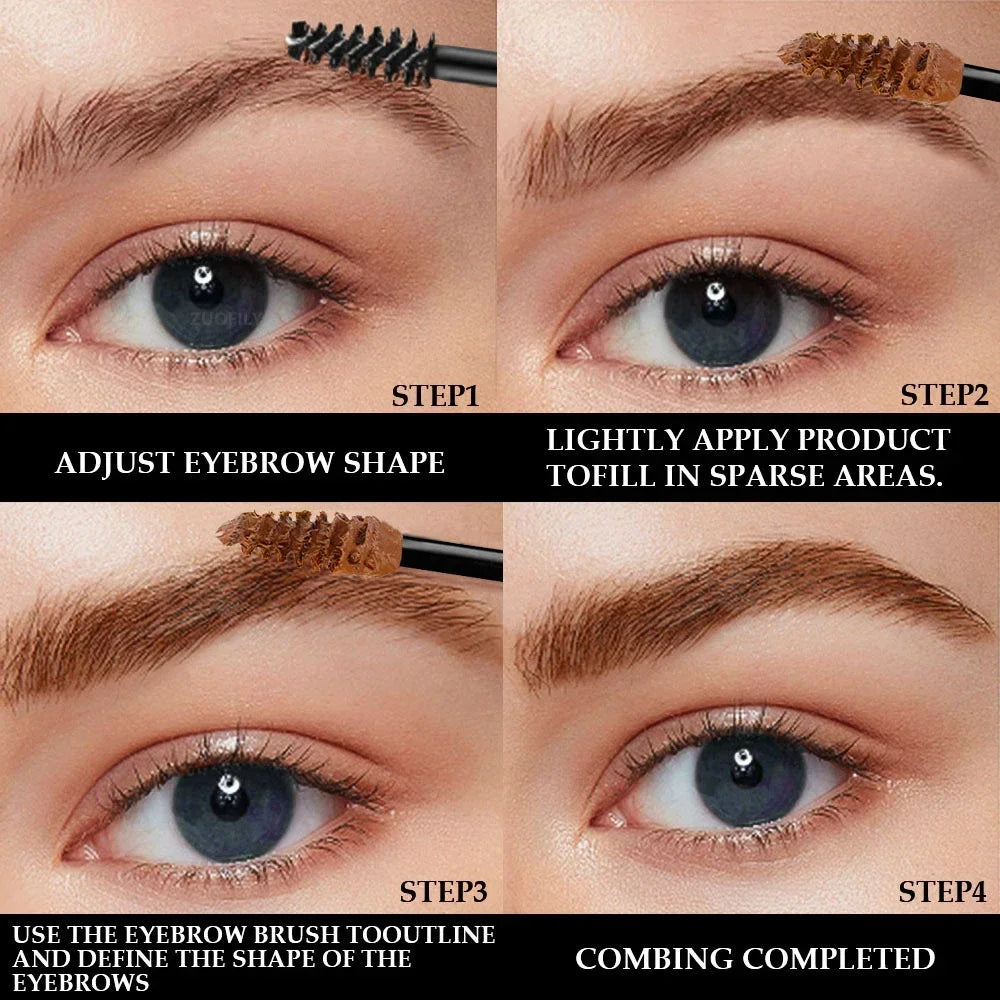 Fiber Brow Mascara Lasting Natural Eyebrow Dyeing Cream Thickening Texture Eye Brow Styling Cream Volumizing Effect HIP