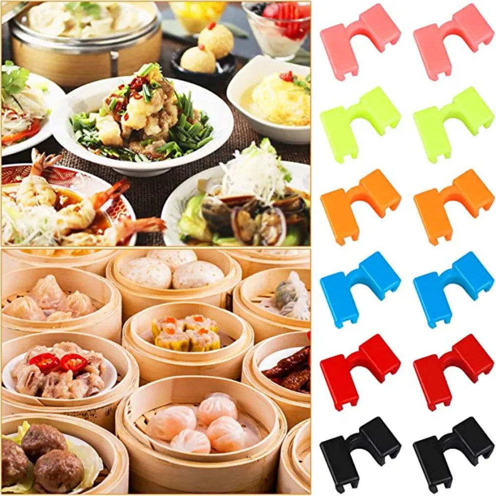 5Pcs Plastic chopsticks clip Chopsticks Aid Training Covers Chopstick Holders Chopstick Clamps Sushi Chopsticks Kitchen Tools HIP