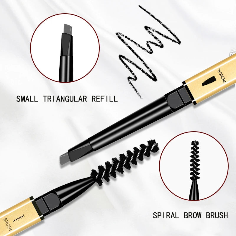 Double-Ended Eyebrow Pencil – Waterproof & Long-Lasting Eyebrow Pencil HIP