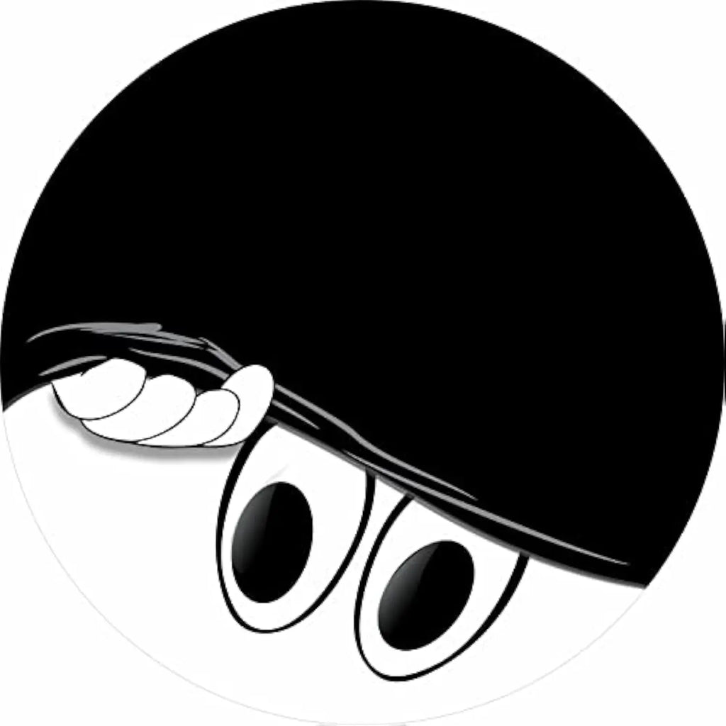 Peeking Eyes Smiley Face Spare Tire Cover – Funny Hat Design Spare Tire Cover HIP Acquiesce 15 in