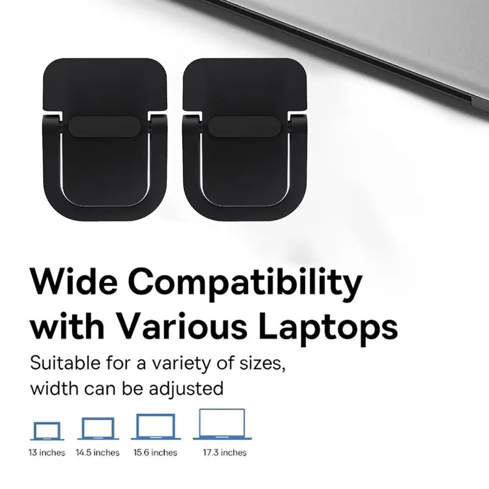 Foldable Aluminum Laptop Stand Pair – Portable Invisible Riser Laptop Stand HIP