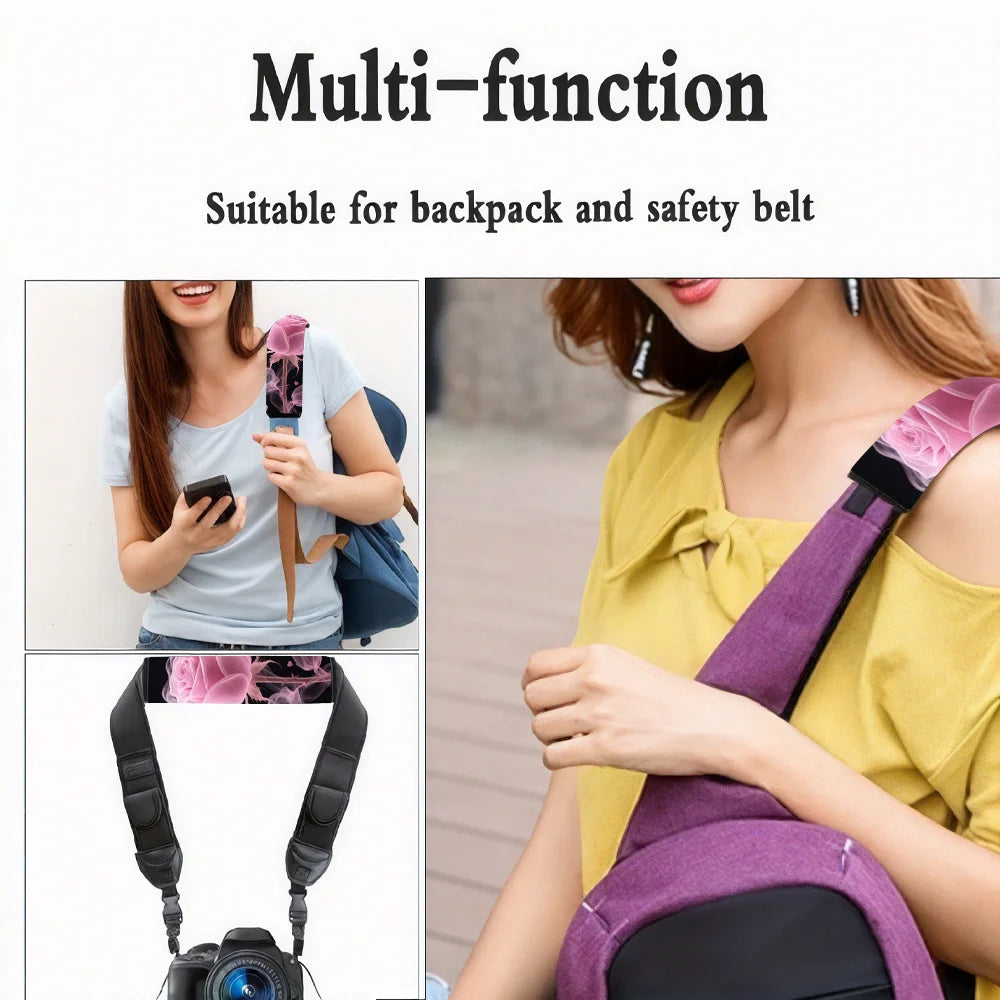 2-Pack Pink Rose Heart Car Seat Belt Shoulder Pads | Soft Seat Belt Cover HIP