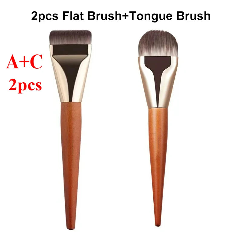 RUZOFO Super Thin Foundation & Concealer Brush Set 1–3 Pcs Foundation Makeup Brush HIP C704-AC 2pcs