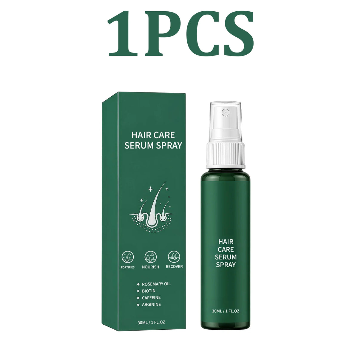 Rosemary Ginger Hair Serum Spray – Anti-Frizz & Nourishing Hair Serum Spray HIP 1PCS