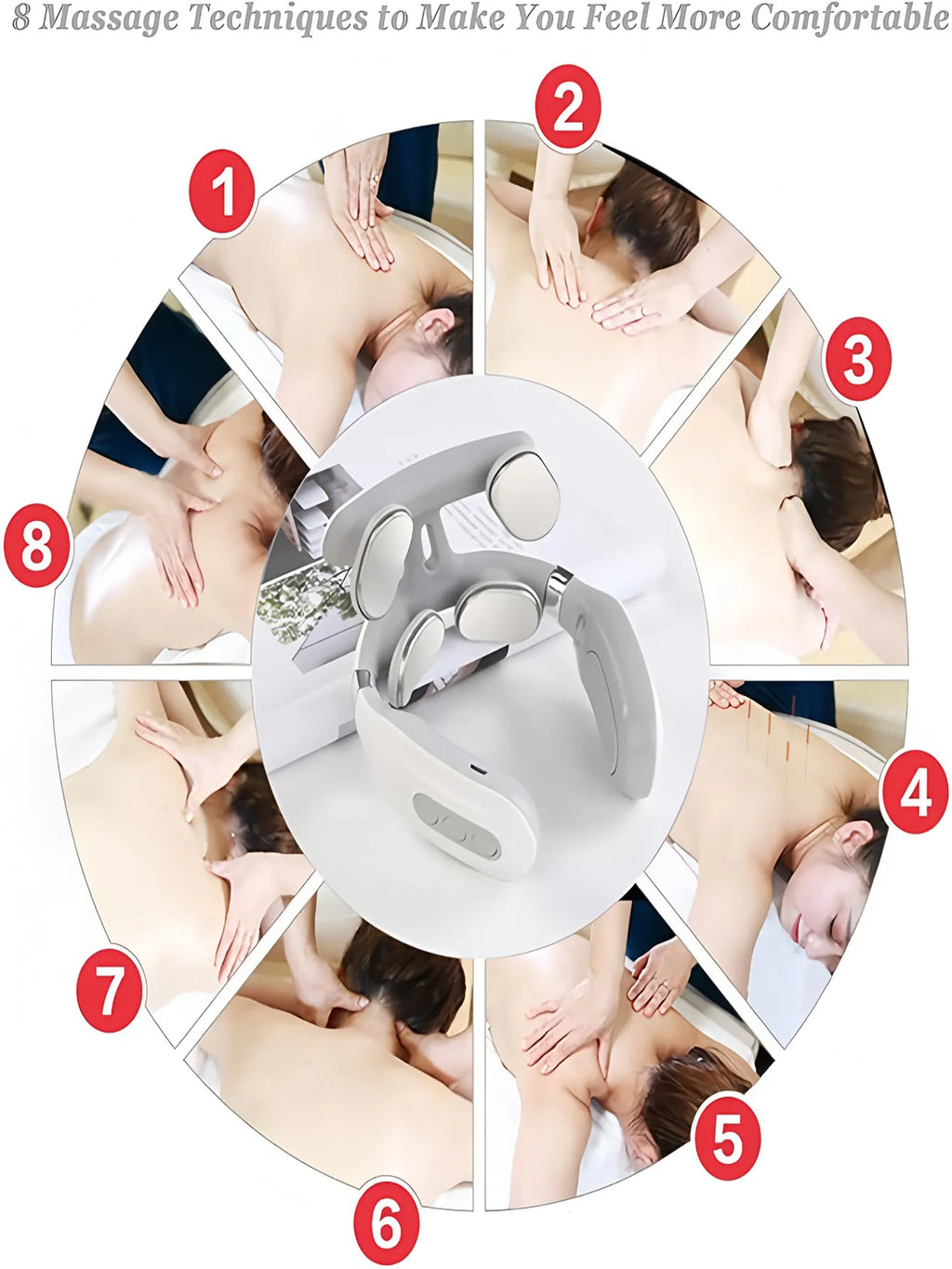 Smart Neck Massager – 5 Modes, Portable & Ergonomic Neck Massager HIP