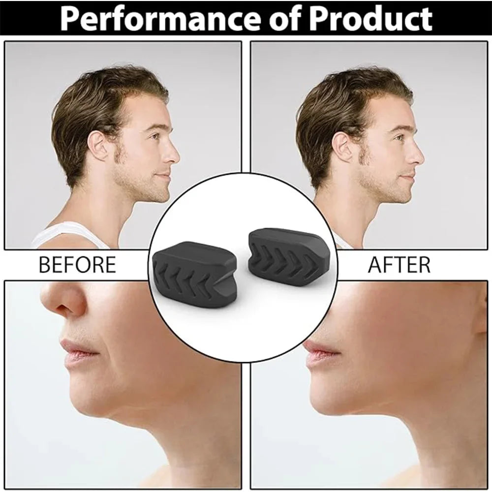 Silicone Jaw Exerciser & Jawline Toner – Facial Fitness Tool Jaw Exerciser Tool HIP