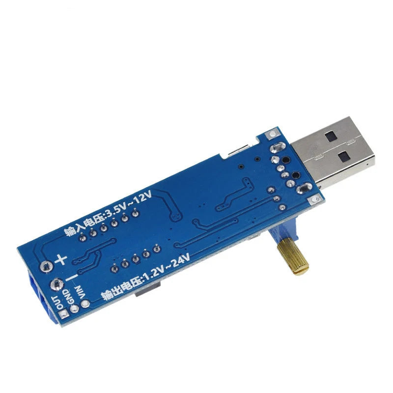USB DC Boost Module – Adjustable 1.2–24V Voltage Converter Voltage Converter Module HIP