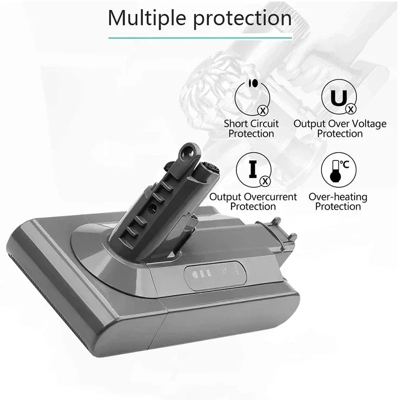 Dyson V10 Replacement Battery 25.2V 2300–6800mAh Li-Ion Vacuum Battery HIP