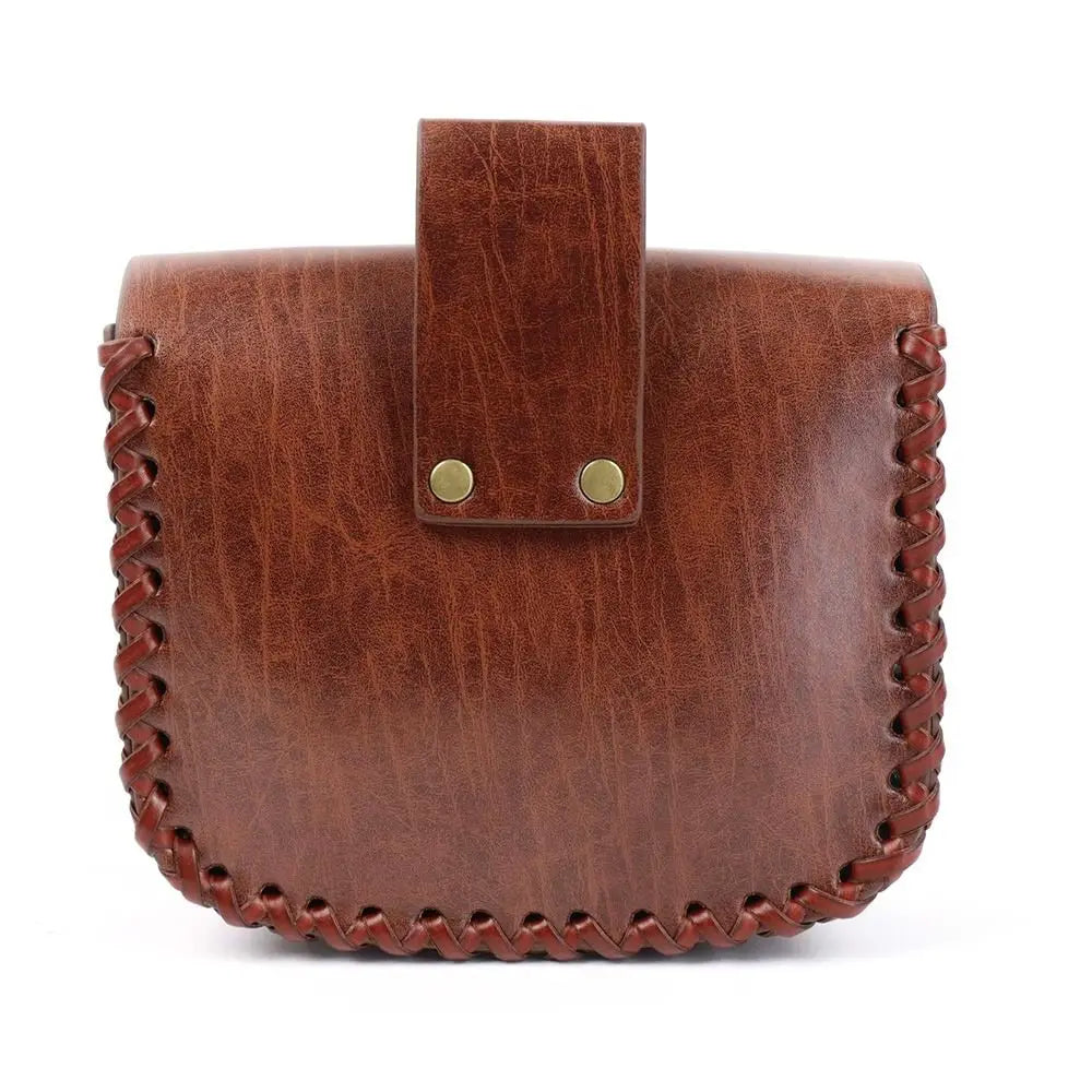 Viking Medieval Belt Pouch | PU Leather Coin Purse Fanny Pack Medieval Belt Pouch HIP