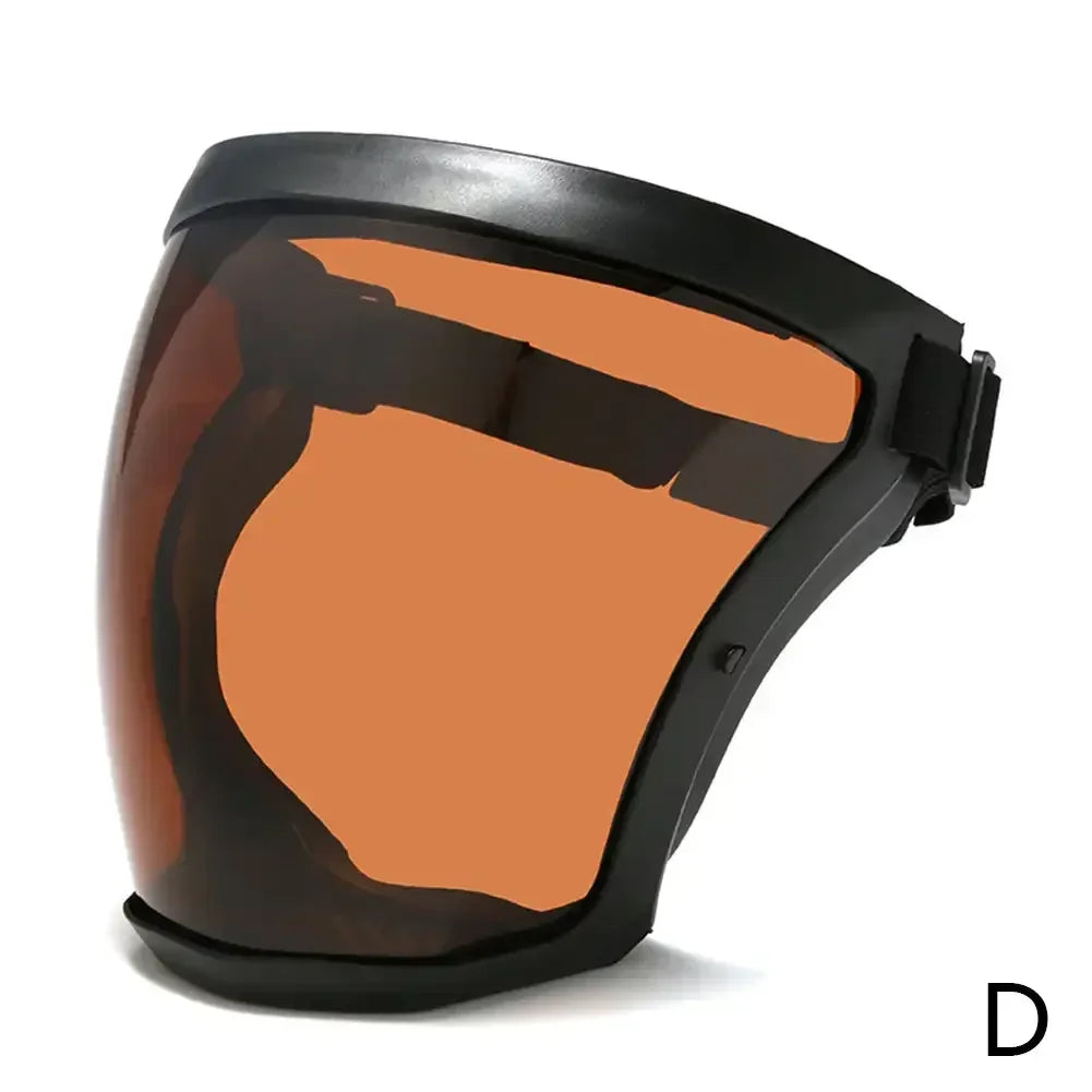 Work Protection Mask Transparent Full Faceshield Reusable Dustproof Anti-fog Mask Home Kitchen Tools Full Face Shield HIP D