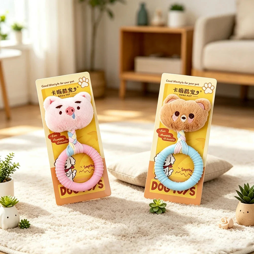 Bite Resistant Rubber Dog Toys TPR Dog Interactive Toys Fun Relaxation for Small Medium-sized Dog Interactive Teeth Grinding Toy HIP