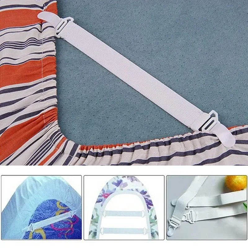 4Pcs Sheet Holder Bed Sheet Clips Elastic Mattress Cover Blankets Sheet Clamp Grippers Clip Fasteners Set Home Textiles HIP