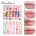 Dragon Ranee 6-Pc Flower Jelly Lip Oil Set – Mirror Gloss Lip Oil Set HIP D6003