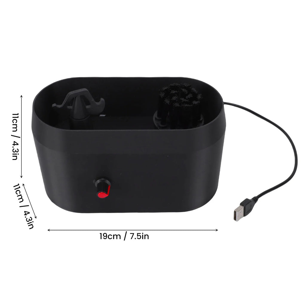 Coffee Portafilter Cleaner USB Powered Coffee Maker Handle Cleaning Brush and Scraper Coffee Portafilter Brush and Scraper HIP