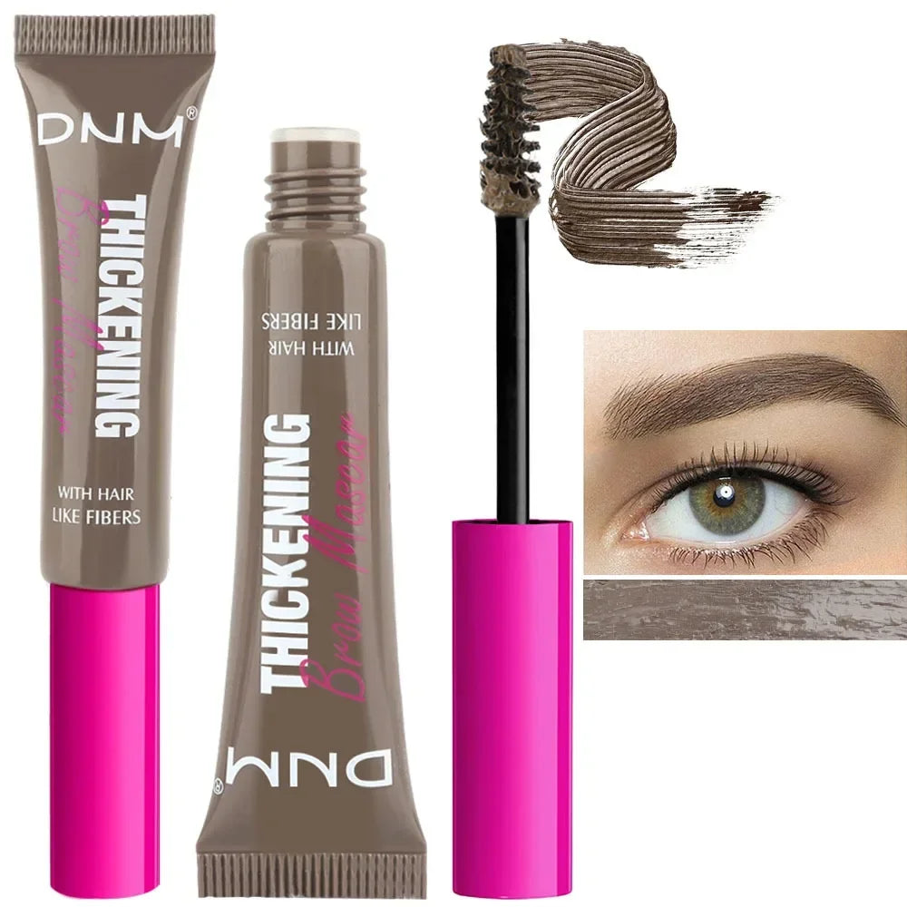 Fiber Brow Mascara Lasting Natural Eyebrow Dyeing Cream Thickening Texture Eye Brow Styling Cream Volumizing Effect HIP 05 Cool Ash Brown