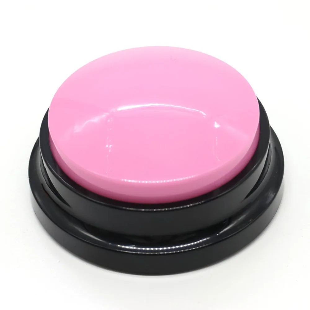 Recordable Pet Talking Button – Dog & Cat Training Clicker Pet Training Button HIP Pink