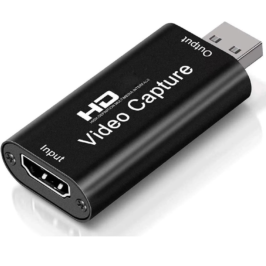 4K HDMI Video Capture Card USB 2.0 – 1080P Game Streaming Video Capture Card HIP black