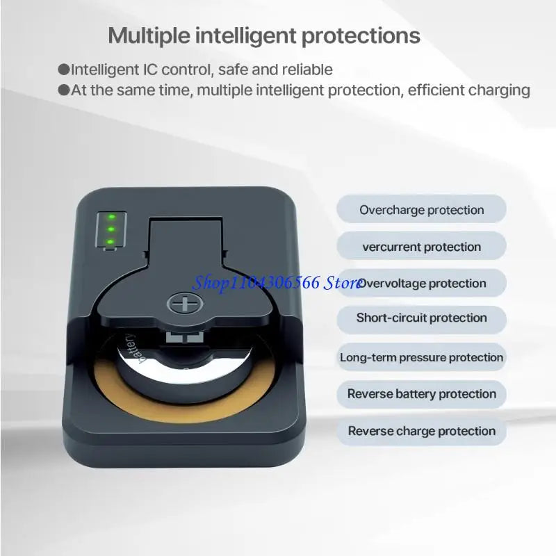 USB-C Button Battery Charging Dock with LED Display Battery Charging Dock HIP