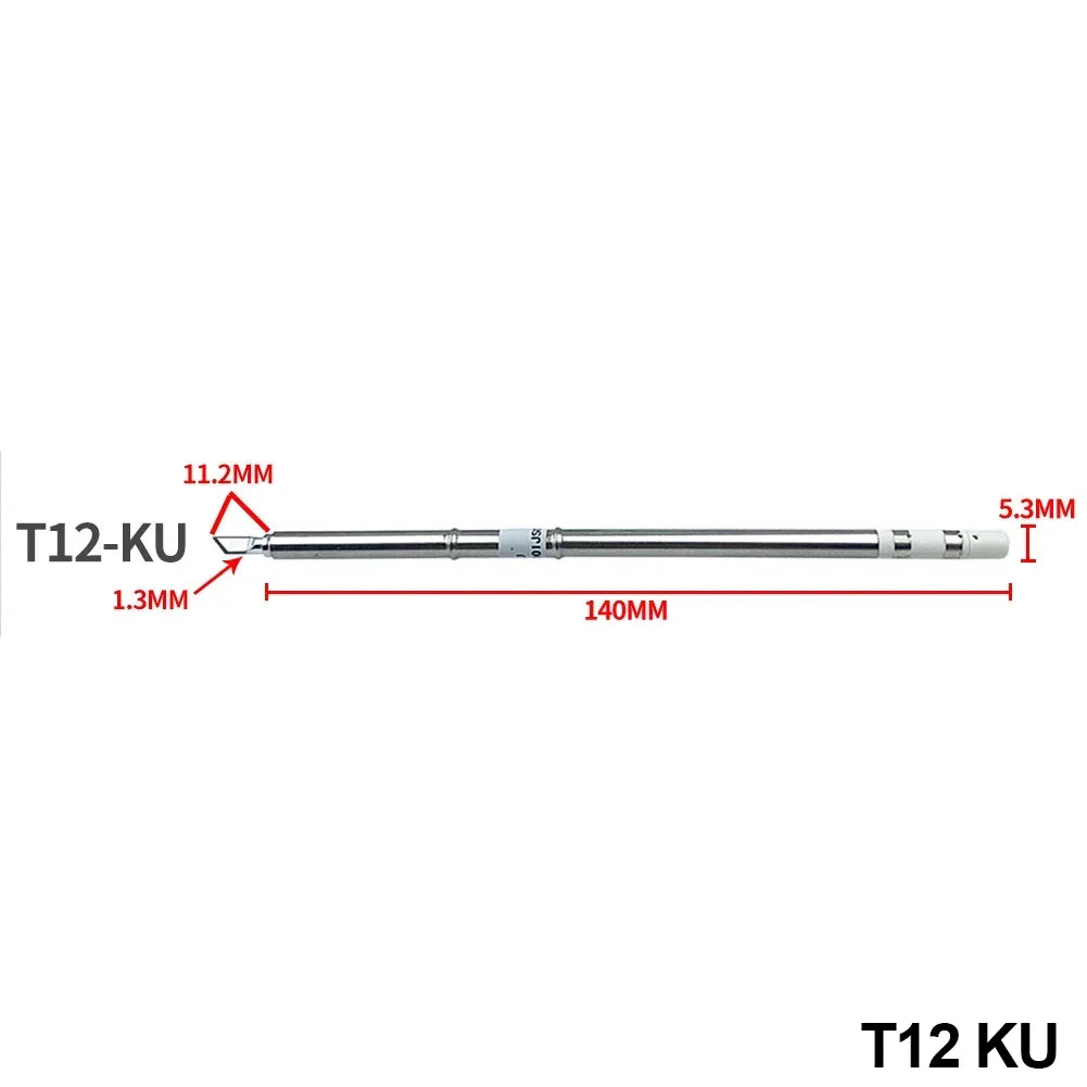 T12 Soldering Solder Iron Tips T12 Series Iron Tip For Hakko FX951 STC AND STM32 OLED Soldering Station Electric Soldering Iron HIP T12 KU