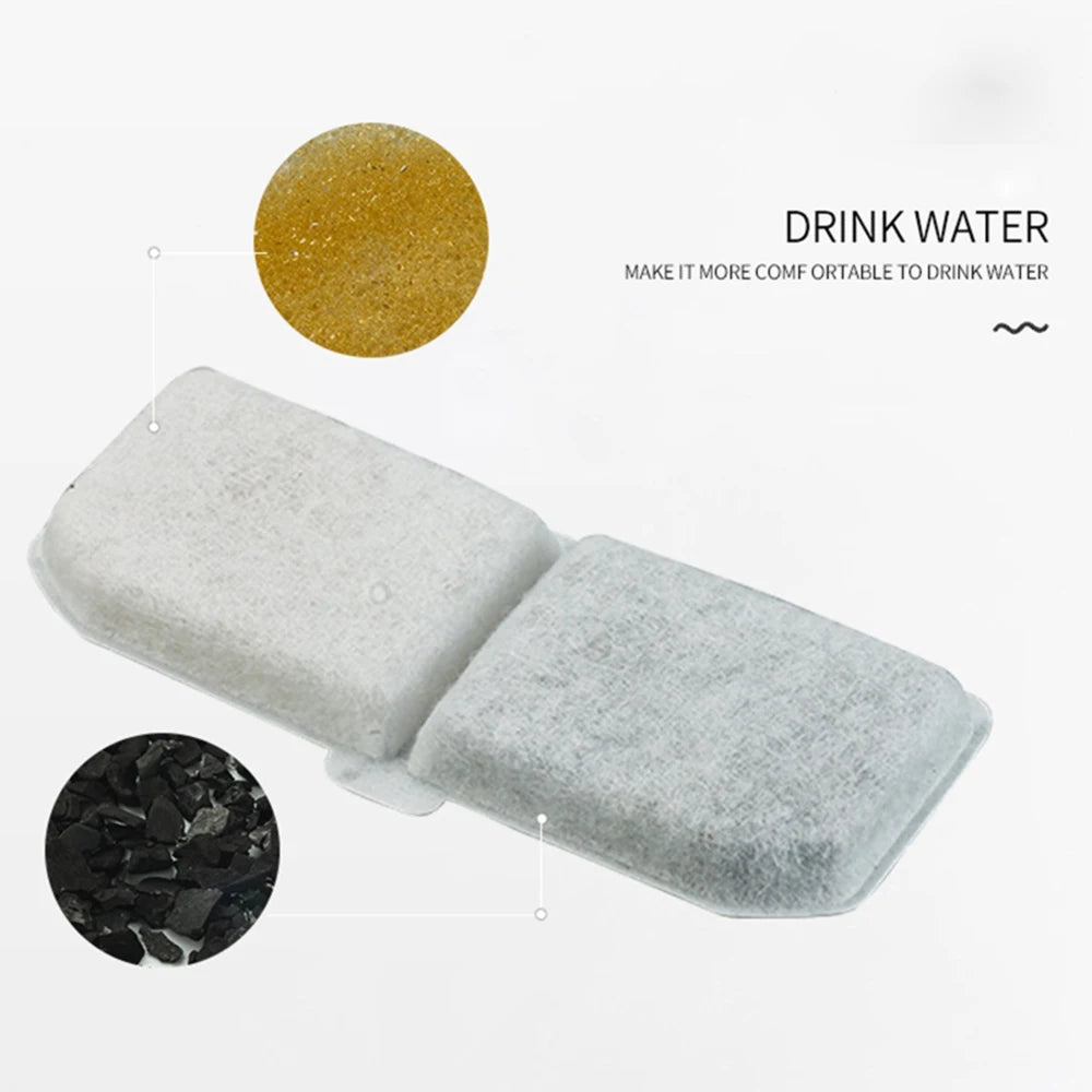 Replacement Activated Carbon Resin Filter Element for Cat Water Fountain Purify Pet Water Fountain Accessories Replaced Filters HIP