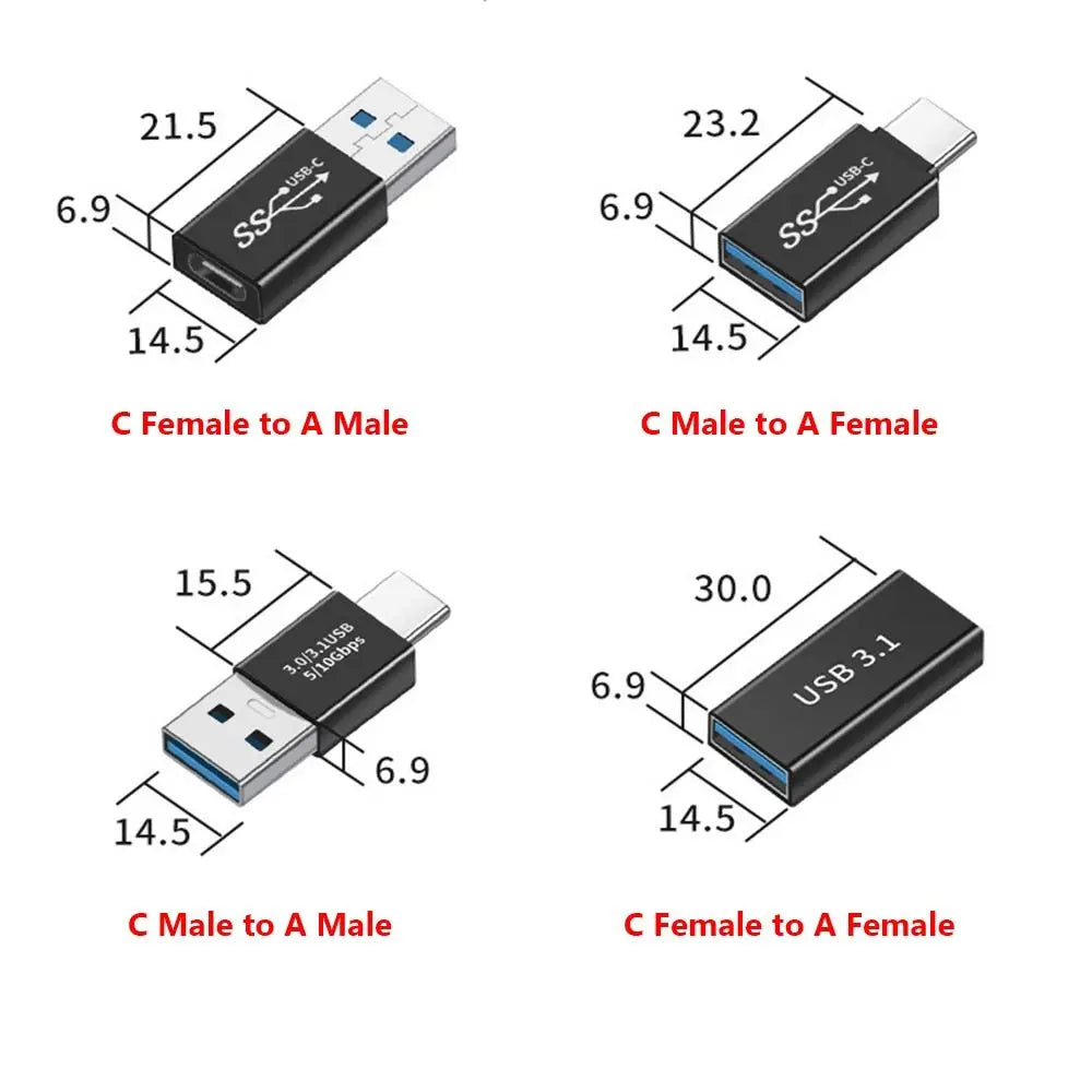 USB-C to USB-A OTG Adapter 5Gbps | Type-C Converter USB OTG Adapter HIP