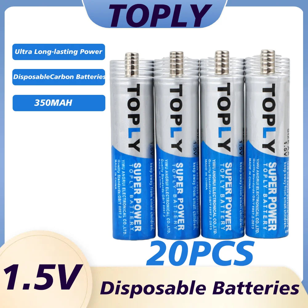 Yuform AA 1.5V Disposable Carbon-Zinc Batteries – Long Lasting Disposable AA Batteries HIP 20 pcs