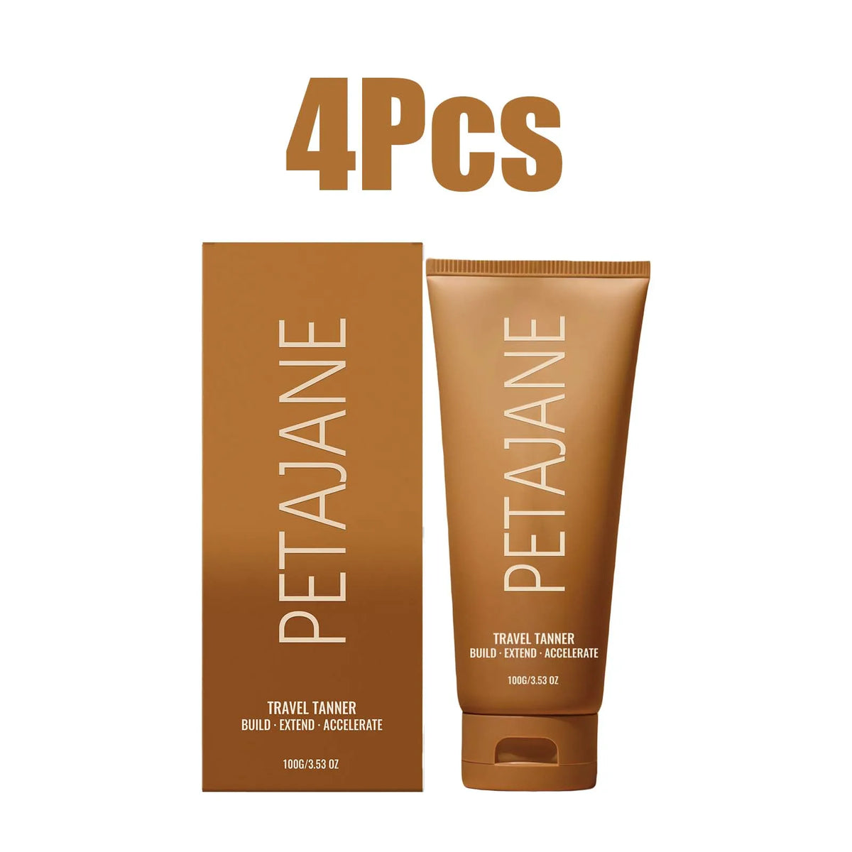 Travel Self-Tanning Lotion 100g – Gradual Bronze Glow Builder Self-Tanning Lotion HIP 4Pcs