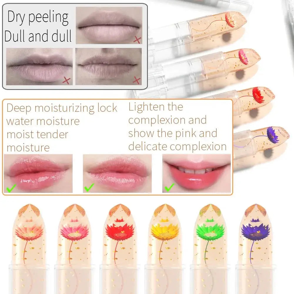 DUNUF Gold Foil Jelly Lipstick Set – Color-Changing & Hydrating Color-Changing Jelly Lipstick HIP