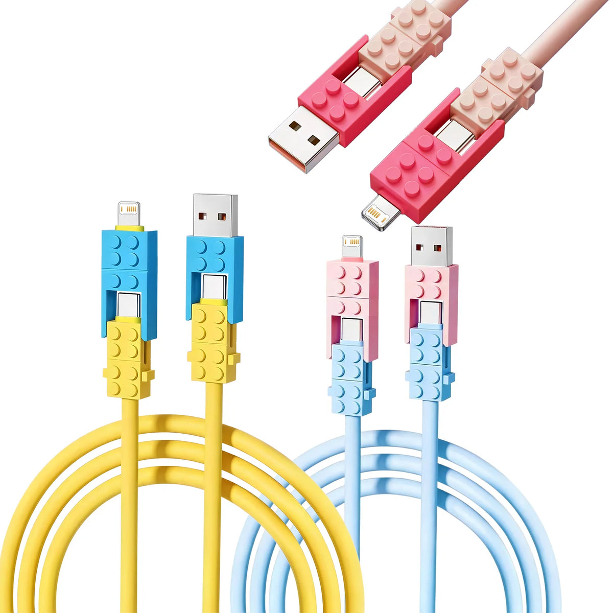 2-in-1 Fast Charge Cable USB-C to C & Lightning | Fireurus USB Charging Cable HIP