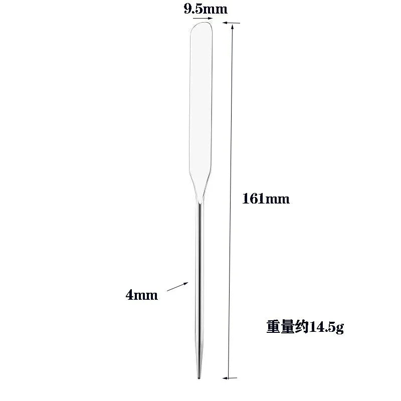 1Pcs Stainless Steel Dual Heads Makeup Toner Spatula Mixing Stick Foundation Cream Mixing Tool Cosmetic Make Up Accessories HIP 1 pcs