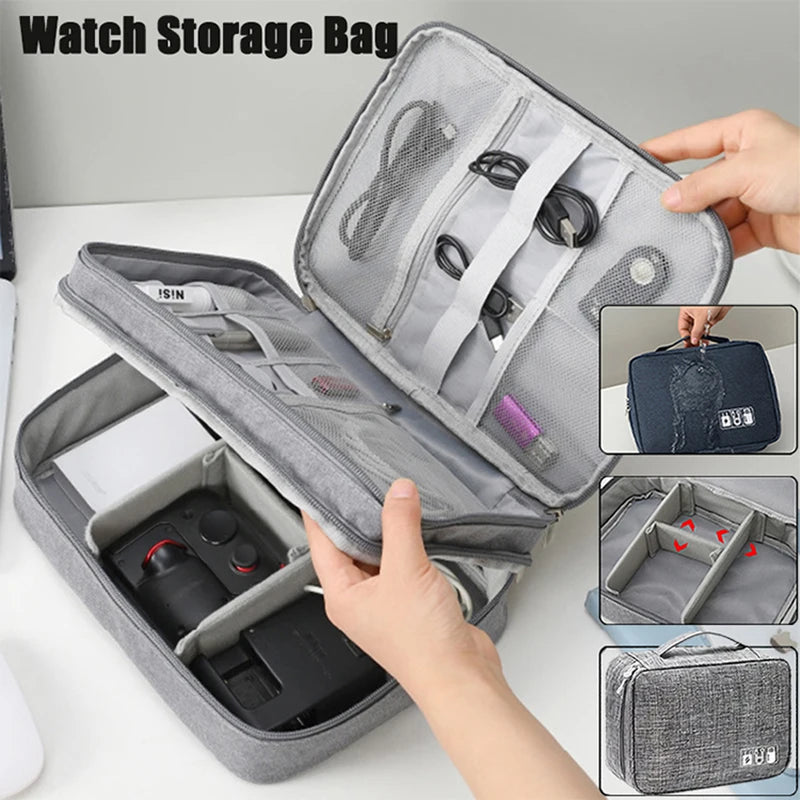 Waterproof Travel Cable Organizer Bag | USB & Tech Pouch Cable Organizer Bag HIP