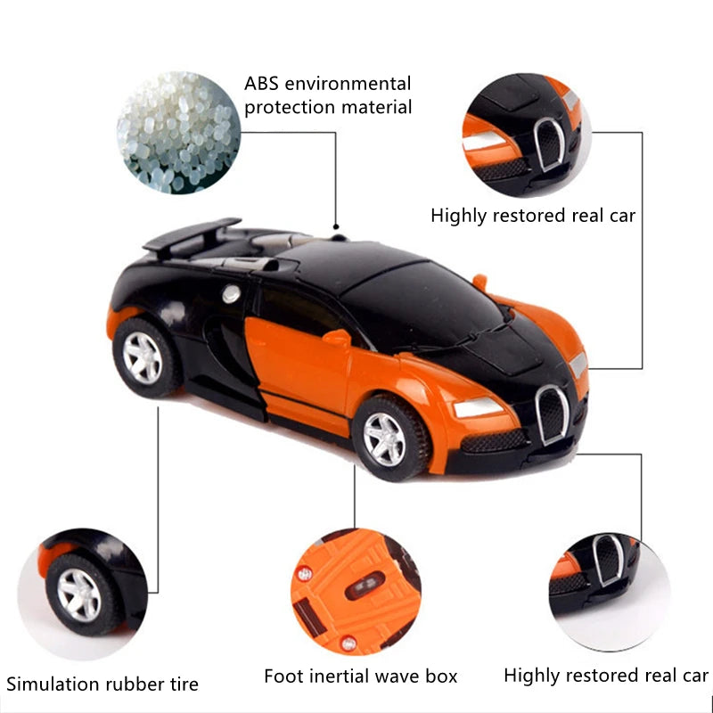 Collision Deformation Robot Toy Car – Dual Form Kids Gift Transformation Toy Car HIP