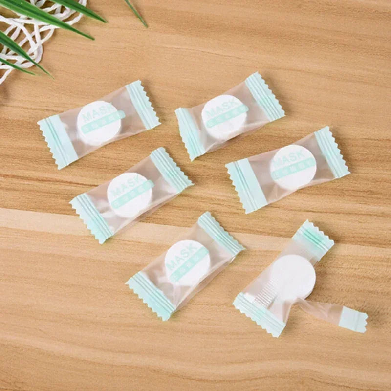 30-Pc Compressed DIY Facial Sheet Masks – Ultra-Thin Cotton Compressed Sheet Mask HIP